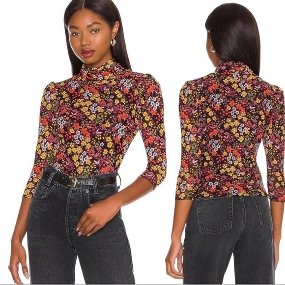 Free People Small gather tee in Twyla Ditsy Floral NWT - Picture 6 of 9